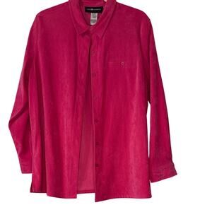 Sag Harbor Pink Button Up Shirt Sz 16P